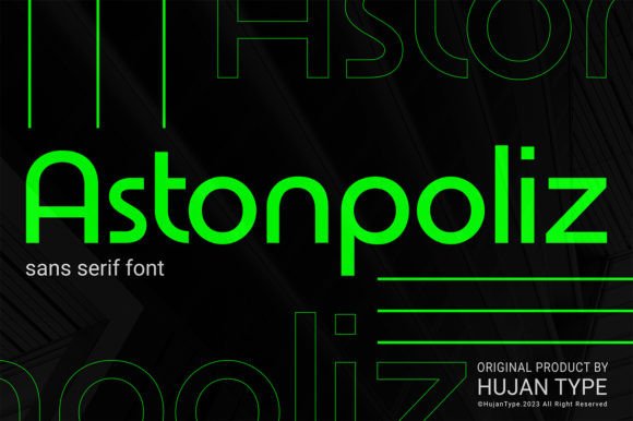 Astonpoliz Font: Modern Geometric Type for Editorial Layouts