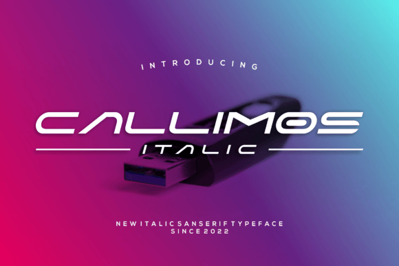 Callimos Italic Font for Futuristic Editorial Design