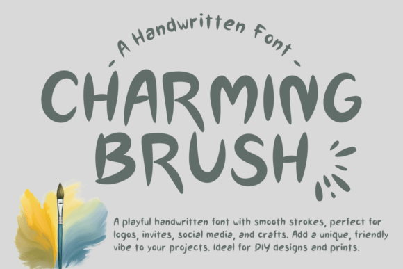 Charming Brush Font for Handmade Products and Branding