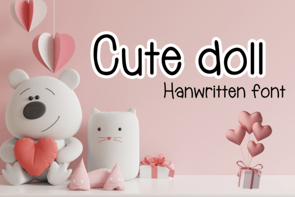 Cute Doll Font: Handwritten Branding for Small Business