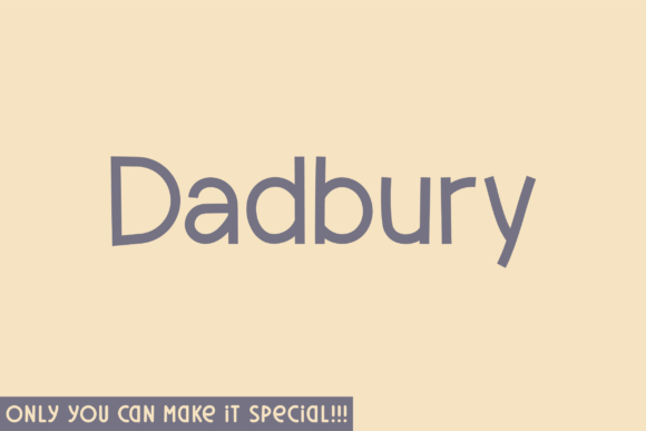 Dadbury Font Review for Handmade Product Design