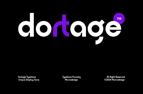 Dortage: Modern Sans Serif for Branding & Design