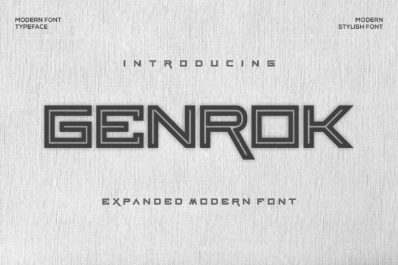 Genrok: A Bold and Authentic Modern Font for Branding
