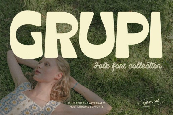 Grupi Font: Bold Reverse Contrast for Editorial Design