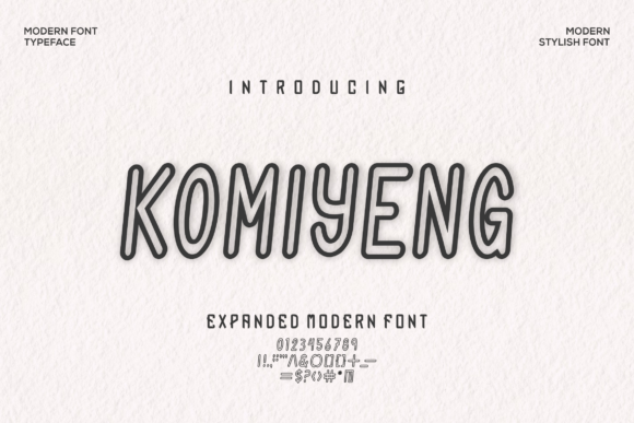 Komiyeng Font: Bold Sans Serif for Modern Branding