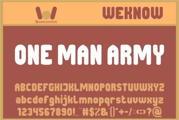 One Man Army: The Perfect Font for Your Brand's Visual Upgrade