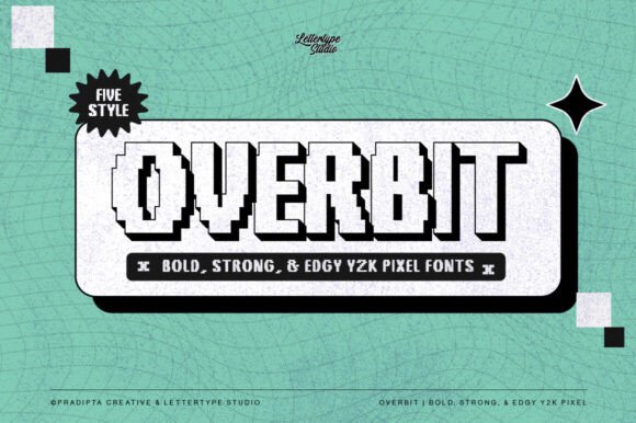 Overbit Font Review: Bold Y2K Pixel Type for Makers