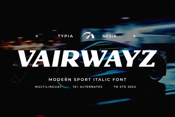 Vairwayz Font: Modern Sport Italic for Dynamic Web Design